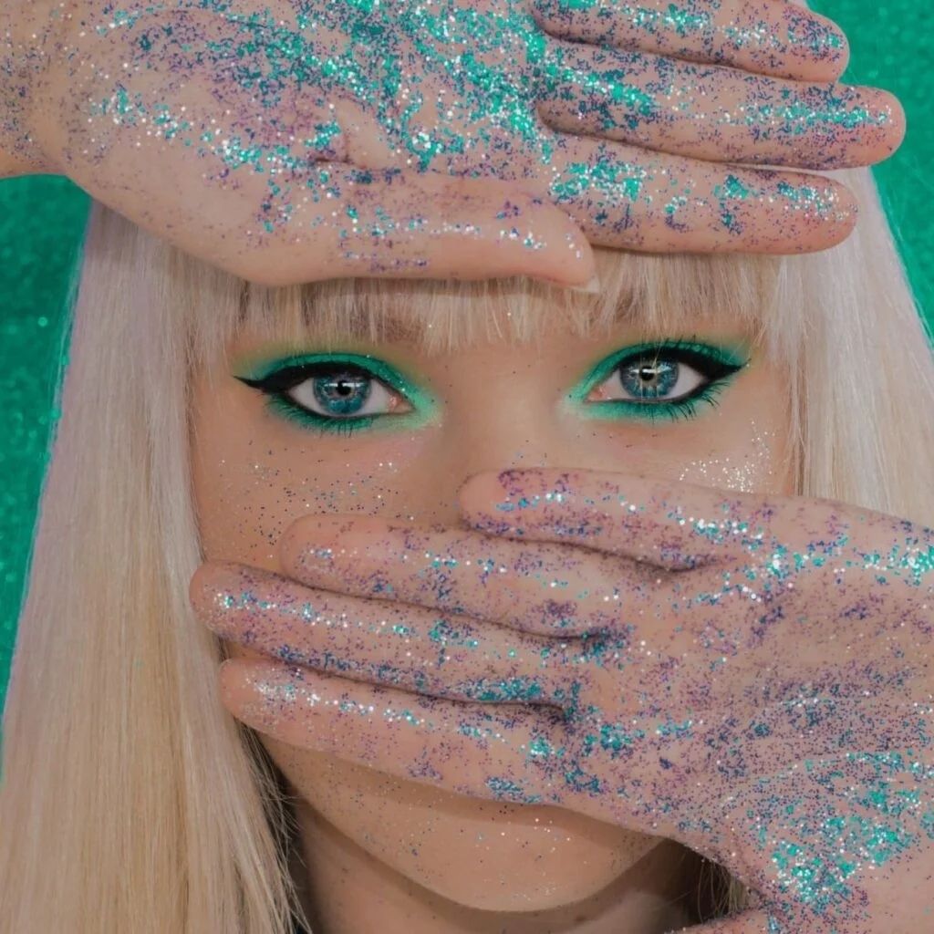 glitzer-make-up Make-up