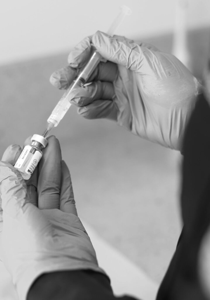 Botox Injektion Nahaufnahme Behandlung