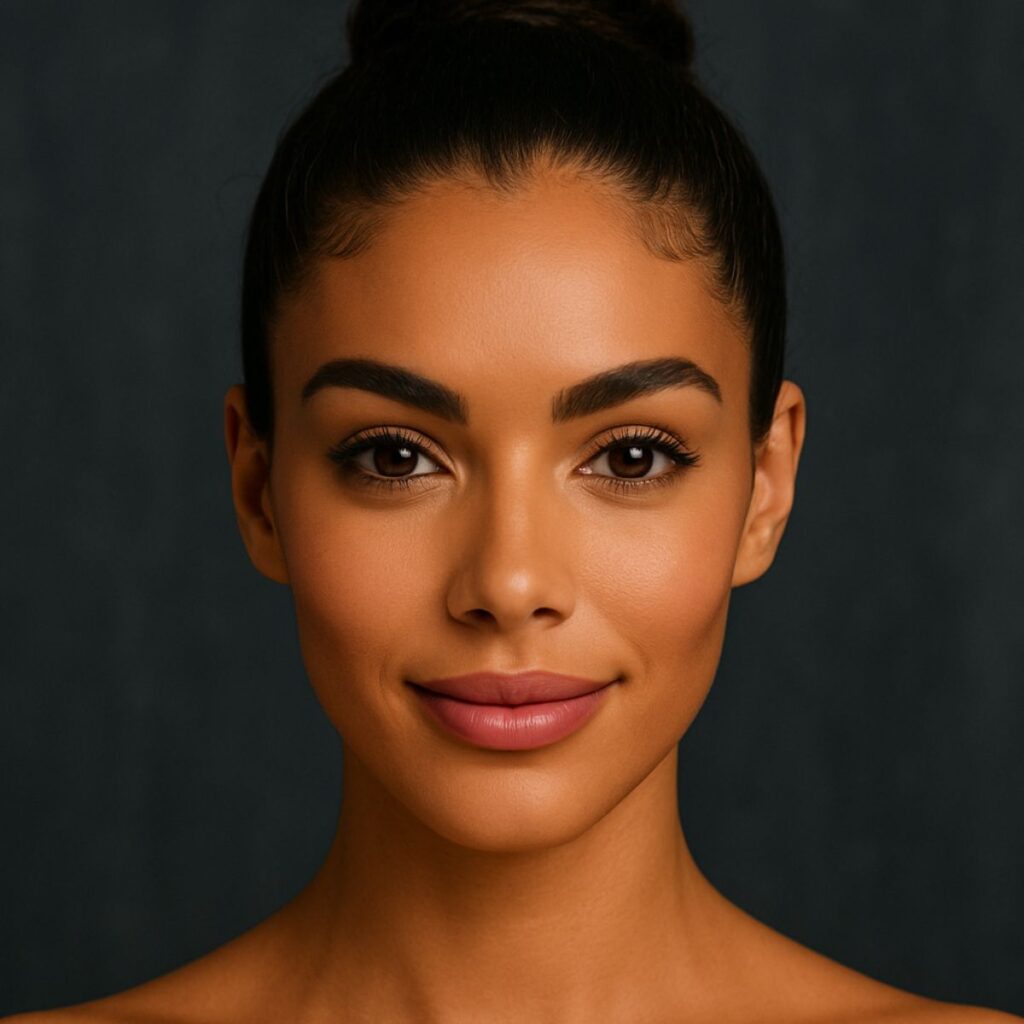 Full Face Botox Ergebnis – glatte Stirn nach Faltenbehandlung